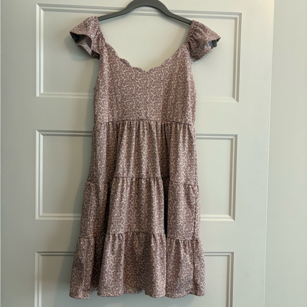 Floral Pink Women's‎ Dress - Picture 2 of 3